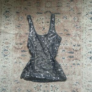 Express Charcoal Sleeveless Top